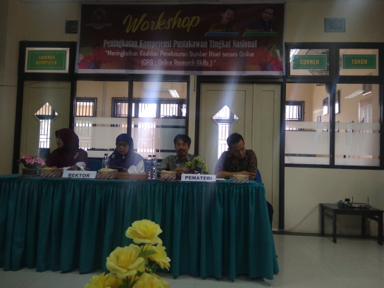 Perpustakaan UIN Imam Bonjol Padang  Mengadakan Workshop Peningkatan Kompetensi Pustakawan Tingkat Nasional